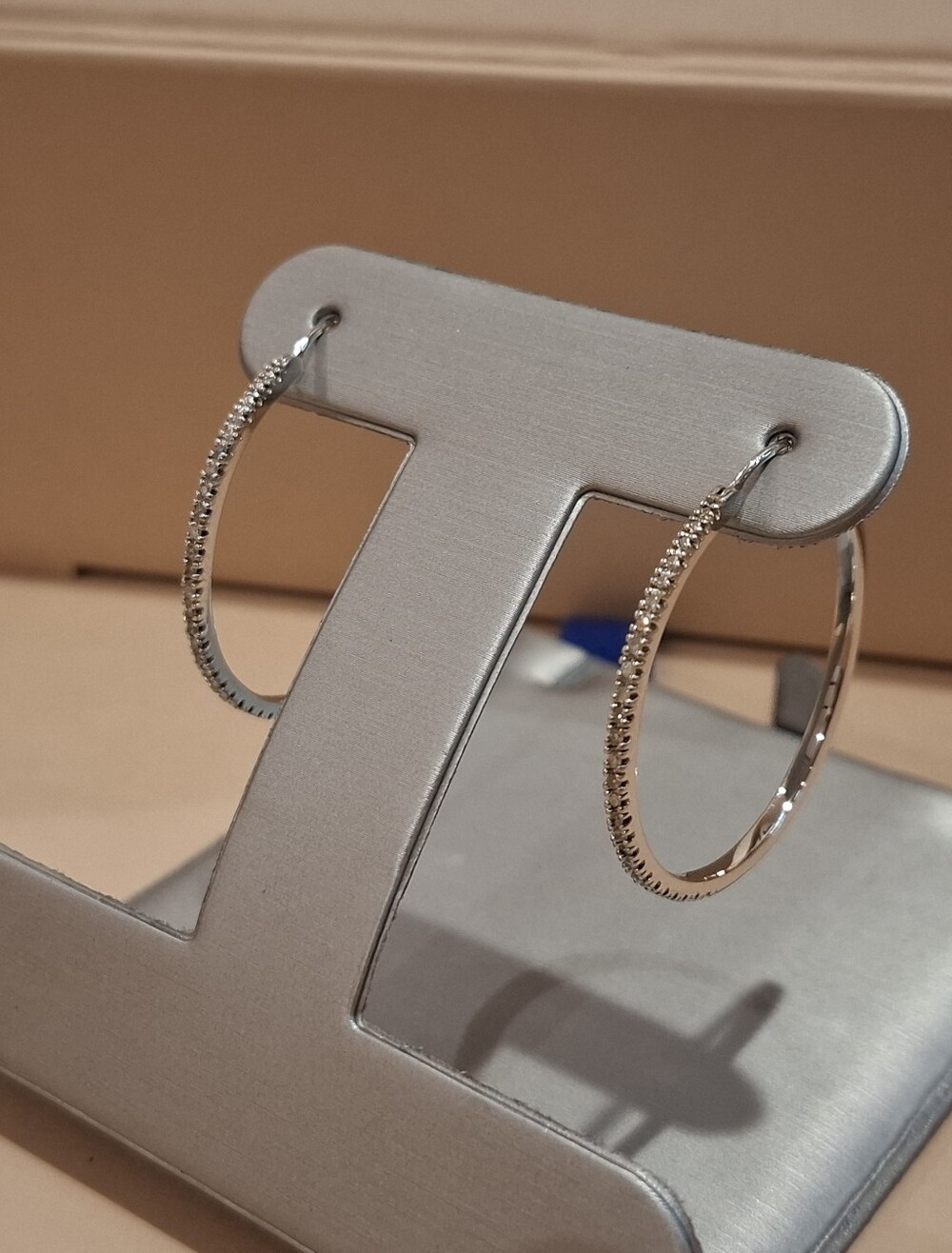 DIAMOND WHITE GOLD EARRINGS